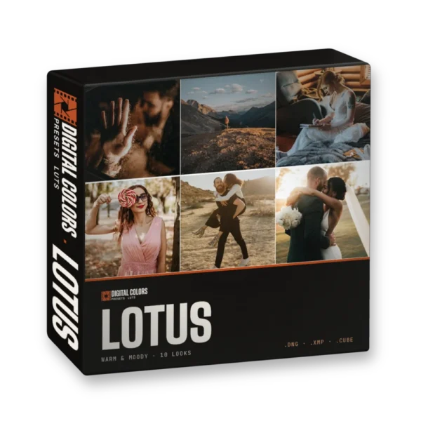 Lotus Lightroom presets and LUTs by Digital Colors (box)