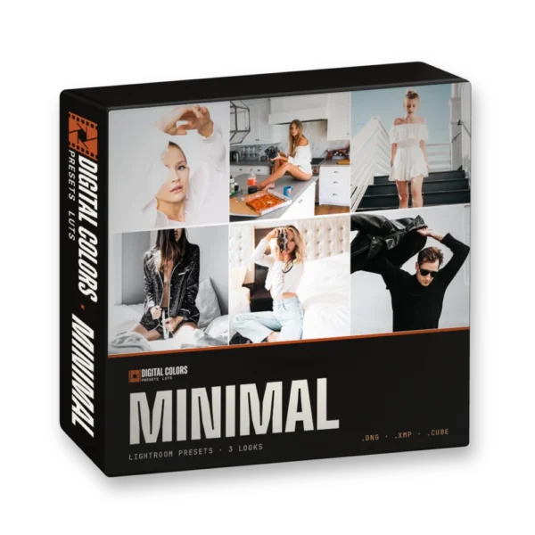 Minimal Lightroom presets and LUTs by Digital Colors (box)