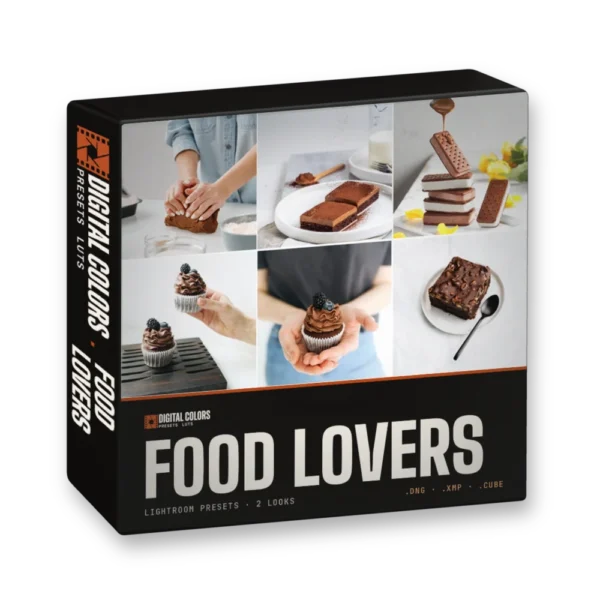 Food Lovers Lightroom presets and LUTs by Digital Colors (box)